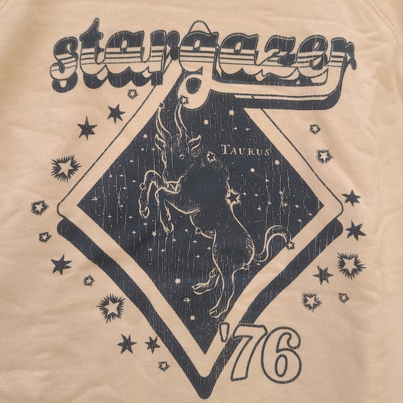 Spell Sample Stargazer Sloppy Joe New w/ tag Sweater cream S designs OOAK - Picture 2 of 10